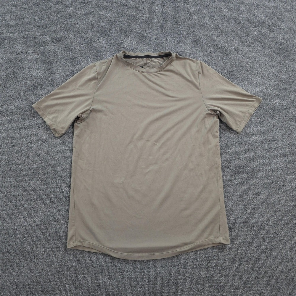 UNRL Shirt Mens XS Beige Ultra Tee Performance Gym Running Lightweight Stretch